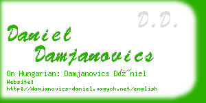 daniel damjanovics business card